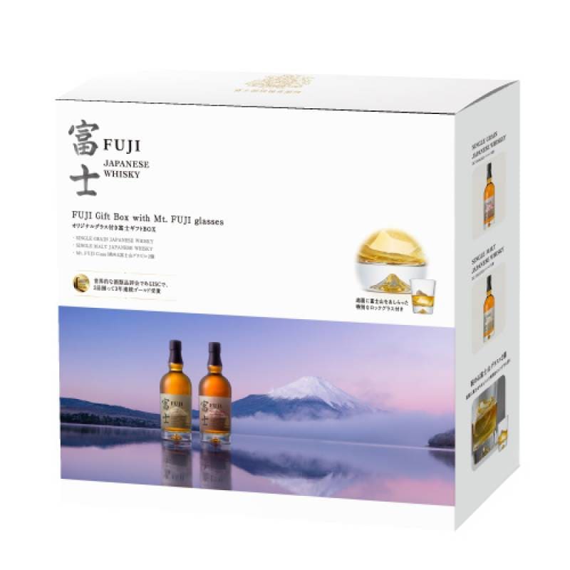 富士 シングルモルト シングルグレーン ギフトボックス グラス付き 46
