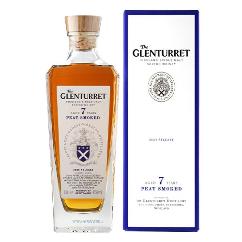 グレンタレット 7年 ピートスモークド 2025 リリース 46度 700ml スコッチ ハイランド シングルモルト ウイスキー 長S