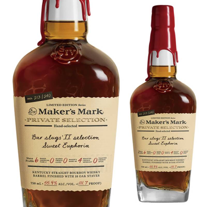 メーカーズマーク Bar SLUGS'2 selection Sweet Euphoria バースラッグス2 セレクションスウィートユーフォリア 750ml 55.9度 バーボン ウイスキー 長S