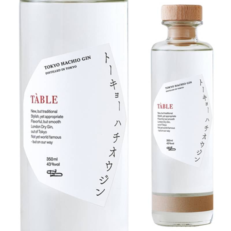 ジン トーキョーハチオウジン ターブル TABLE 43度 350ml TOKYO HACHIO
