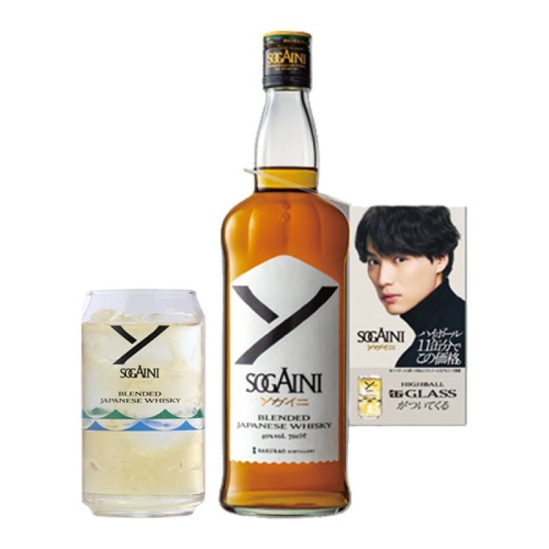 缶グラス1個付き(ランダム) ソガイニ SOGAINI 40度 700ml ジャパニーズ ウイスキー ブレンデッド サクラオブルワリーアンドディスティラリー 桜尾 戸河内 広島 長S 予約 2026/9/17以降発送予定