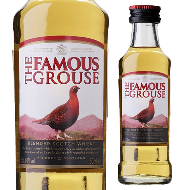 フェイマスグラウス 40度 50ml ミニチュアボトル スコッチ ウイスキー スコットランド ブレンデッド famous grouse scotch whisky 長S
