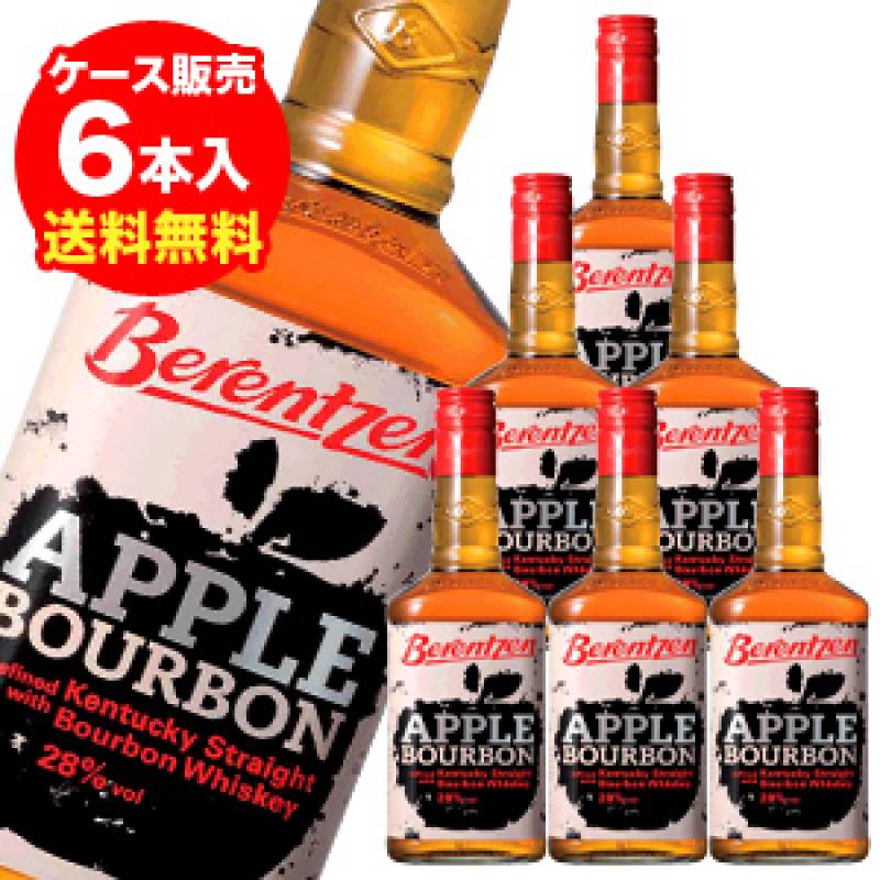 アップルバーボン　28度　700ｍｌ<br>【6本販売】【送料無料】<br>[バーボン][リキュール][アップル] [長S]