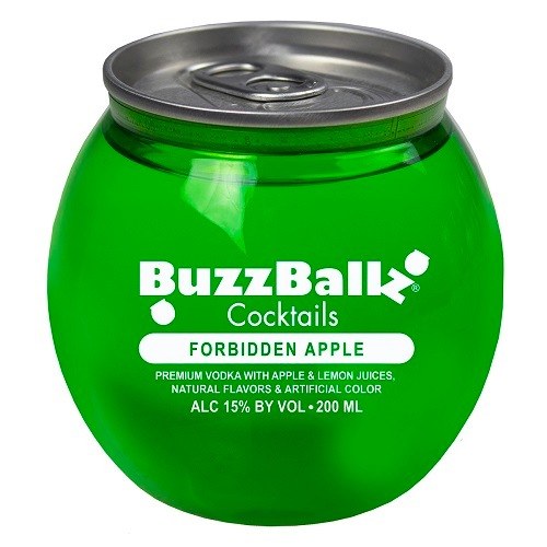 バズボールズ フォービドゥンアップル 200ml15度 新感覚カクテル RTD BuzzBallz Forbidden Apple 冷やしてそのまま カクテル リキュール パーティー 賞味期限2025年8月末 長S