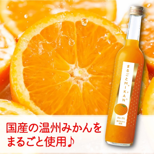 驚異の果汁率87％！ まるごとMIKAN みかん 500ml リキュール 奈良県