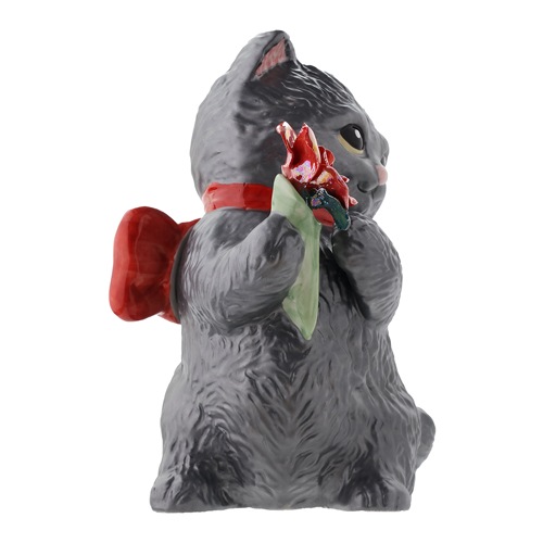 送料無料 正規品 梅酒 箱付き マンチカン ウィズブーケ ブラックスモーク 300ml 13度<br>陶器ボトル デキャンタ ポアラー付き バラ マンチカン 猫 ブラックスモーク BLACKSMOKE PLUM BAR ナイト クラブ ギフト プレゼント SNS インスタ映え 虎S