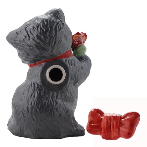 送料無料 正規品 梅酒 箱付き マンチカン ウィズブーケ ブラックスモーク 300ml 13度<br>陶器ボトル デキャンタ ポアラー付き バラ マンチカン 猫 ブラックスモーク BLACKSMOKE PLUM BAR ナイト クラブ ギフト プレゼント SNS インスタ映え 虎S