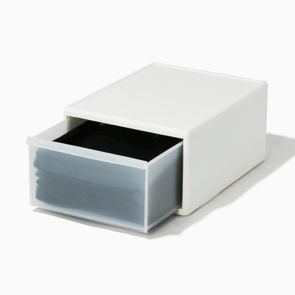 ライクイット 組み合わせて使える収納ケース ワイドM ホワイト　like-it MOS-03