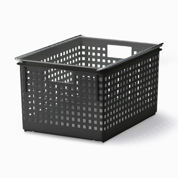 分層収納かご  家庭用モバイル収納バスケット  白2 ちどり産業 バスケット PEバスケット 幅36×奥行26×高さ20cm 収納