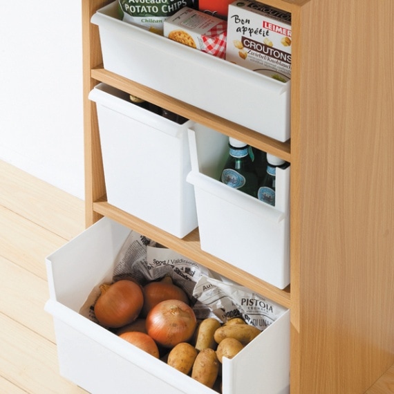 ライクイット コンテナースリム（深） ホワイト　like-it JTR-04