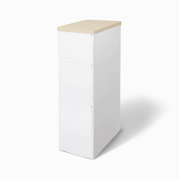 ライクイット 耐熱木天板ストッカーワイド オールホワイト like-it MS