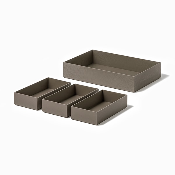 ライクイット タイディアップボックス 浅型4点セット（フタ無し