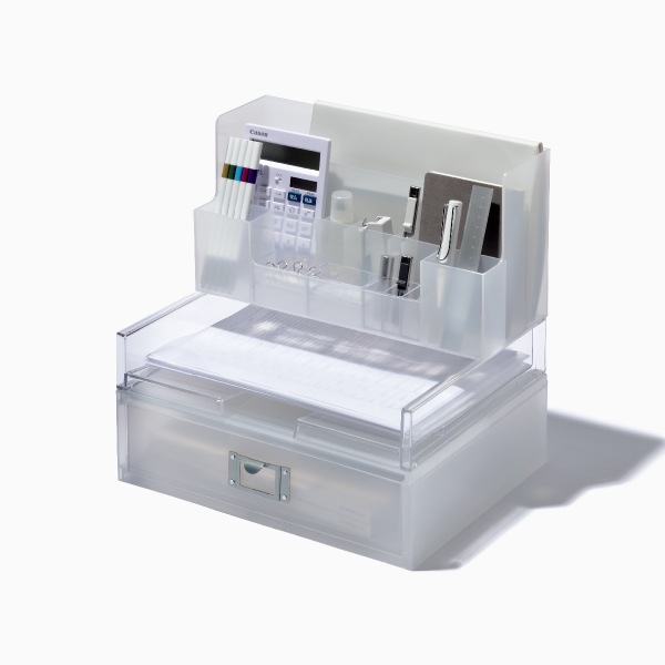 ホワイト 多目的オーガナイザー ライクイット オーガナイザーワイド オールホワイト like-it MX-03