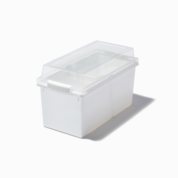 ライクイット 積み重ねても中が見える フタ付きボックス スリム