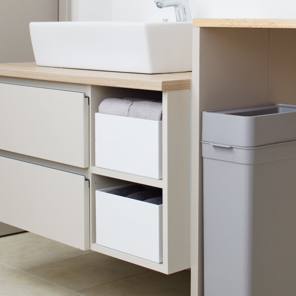 ライクイット タイディアップボックス S2412（インナー浅型）ホワイト