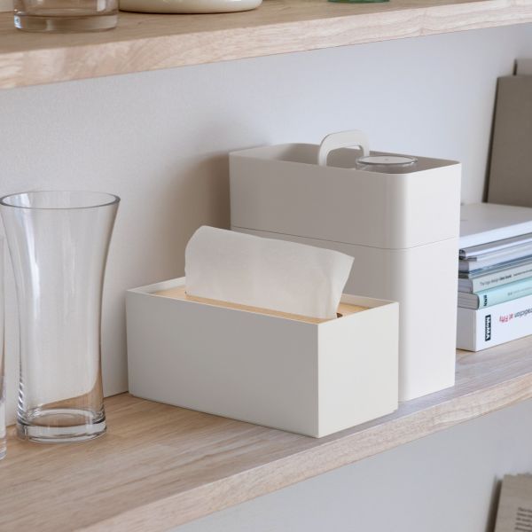 ライクイット ティッシュボックス リバーシブル木蓋（ホワイト） like