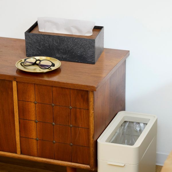 ライクイット ティッシュボックス リバーシブル木蓋（ホワイト） like