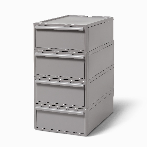 ノーカウント2個セット クローゼットシステム 引出し(S) 4個組 （竹製天板付き）オール