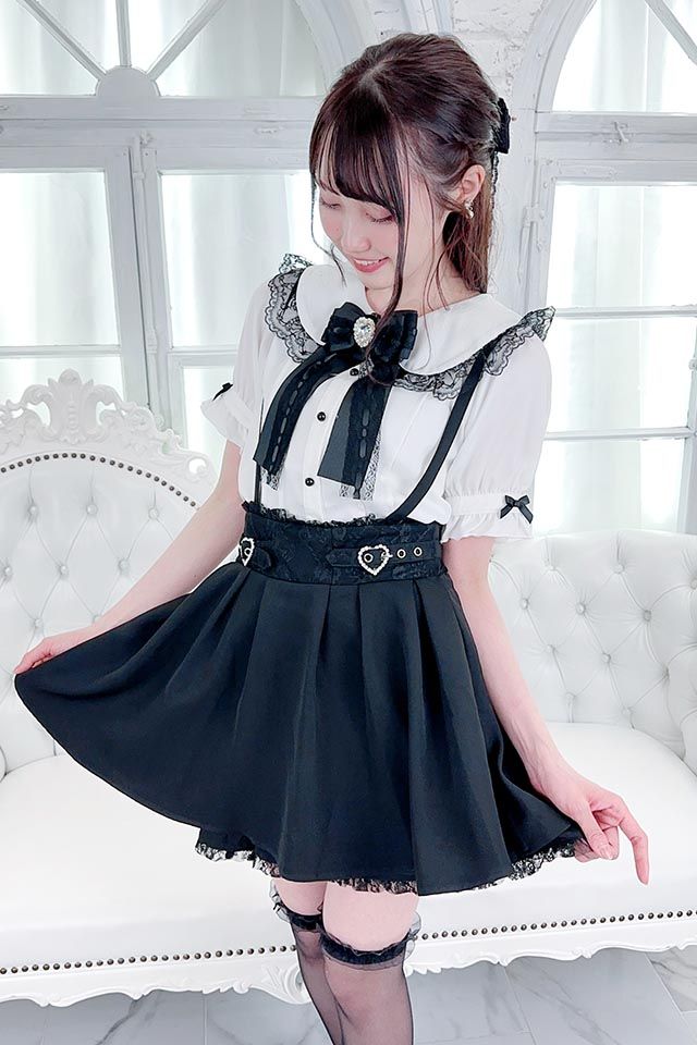 MA*RS】ハートバックルレーススカパン - ブラック size-F | 地雷系 