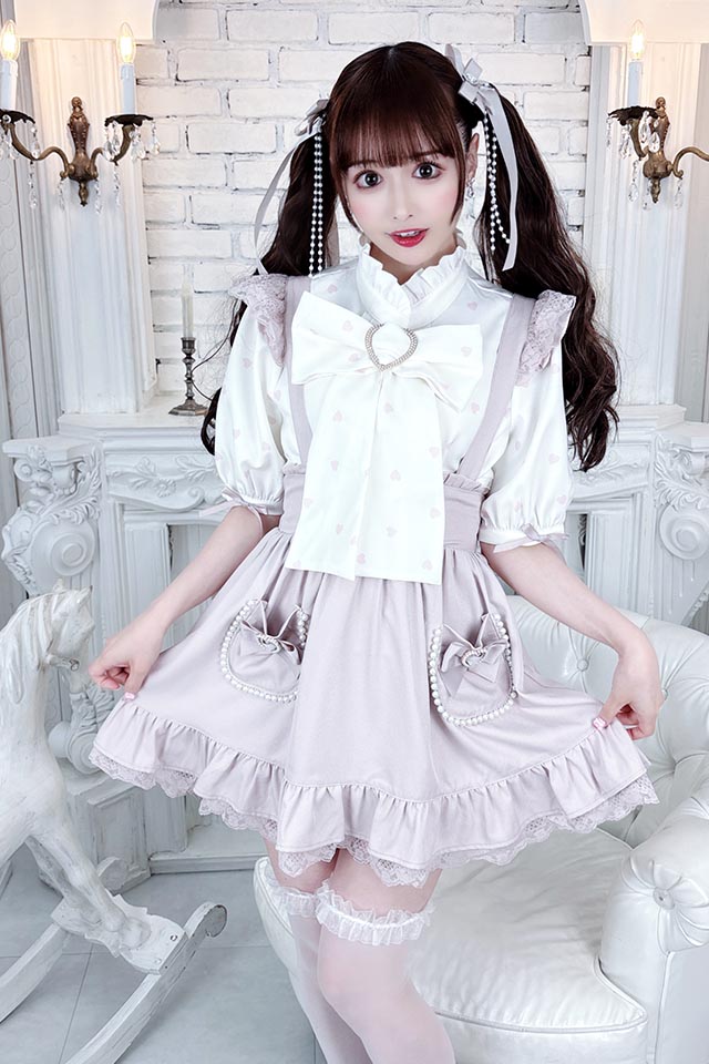 ☆40%OFF☆【Princess Melody】パール＆りぼんポケットジャンスカ  