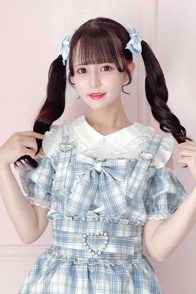 Princess Melody】【通販限定】チェック肩あきサスペンダー付き