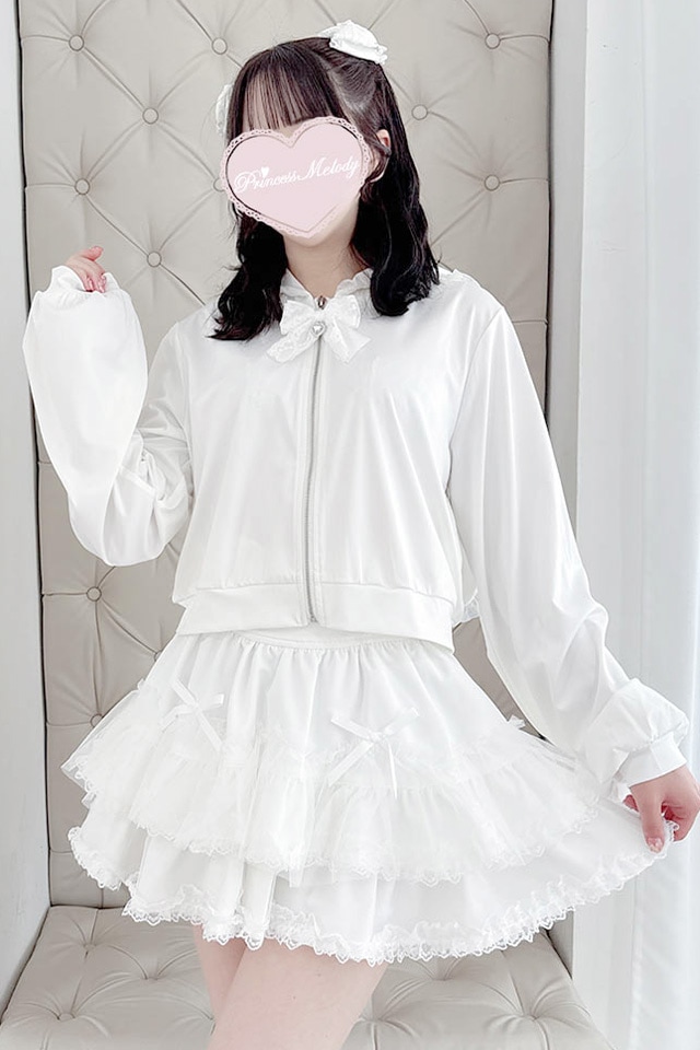 トゥララ　Tralala スカパン　姫系　稀少 Princess Melody】レース重ねスカパン - BLK/ホワイト size-F