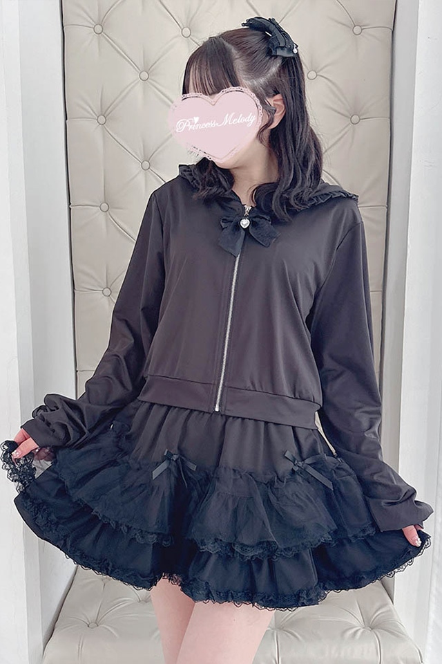 palesop ♡ フリルスカート 姫ギャル ブラック palesop