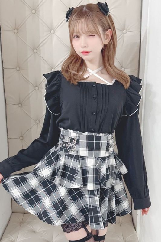 ��MA*RS�ۥ��ƥ��ܥ��դ��ե��֥饦�� - BLK/�ۥ磻�� size-F