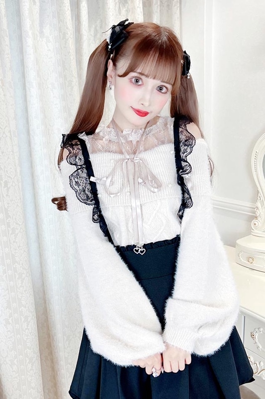 MA＊RS　シュガーグロス マーズ パフューム柄 キャミ リボン付き MA＊RS シュガーグロス マーズ パフューム柄 キャミ リボン付き