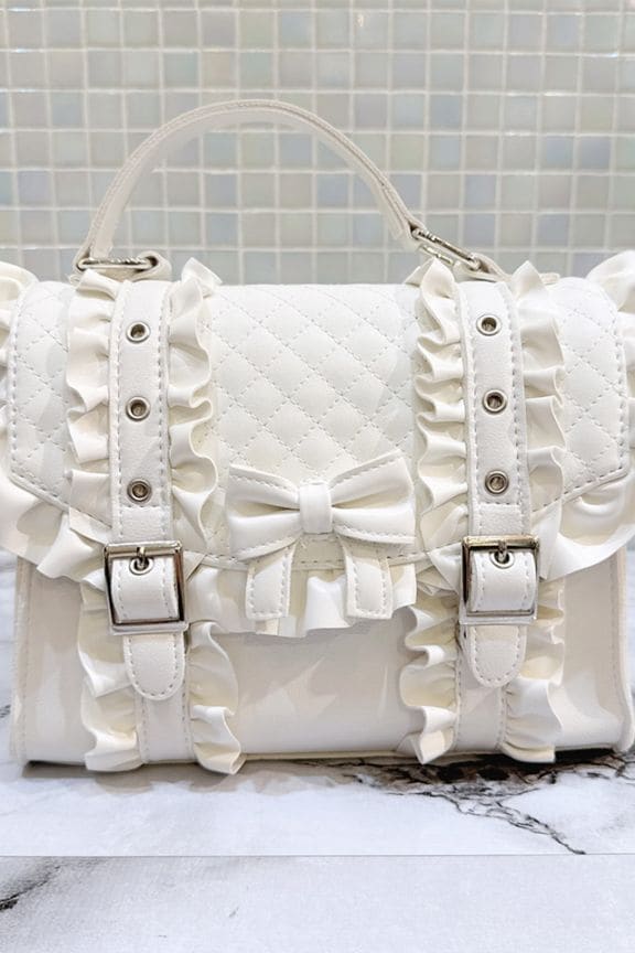 yukiemonハンドメイド　たっぷりフリル30㎝ショルダーバック yukiemonハンドメイド 30㎝たっぷりフリルショルダーバック ⑩