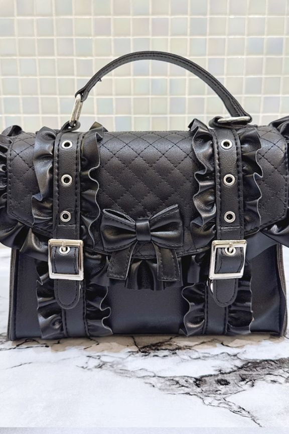 マーメードラインファルダ　後ろフリルデザイン　ブラック マーメードラインファルダ 後ろフリルデザイン ブラック