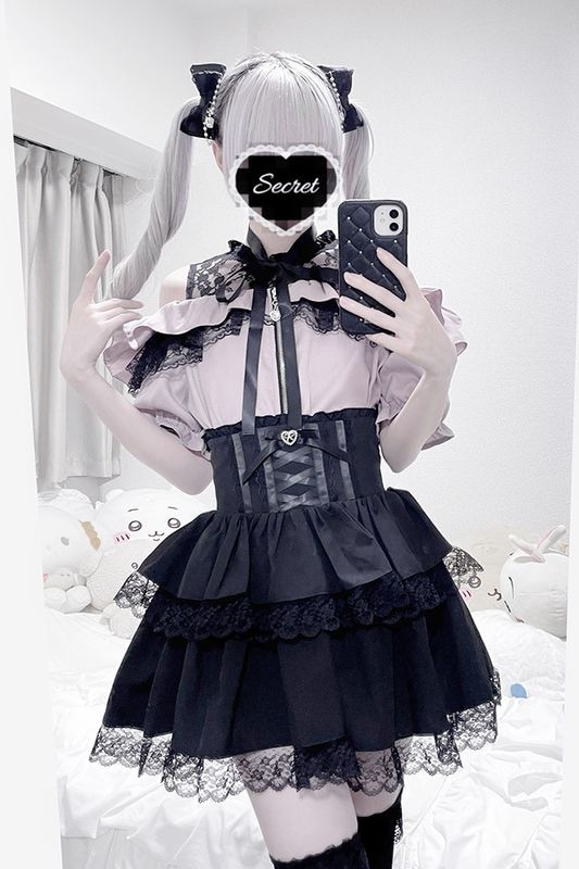 PrincessMelody ポンチョ 量産型 PrincessMelody ポンチョ 量産型 地雷系・量産型のファッション