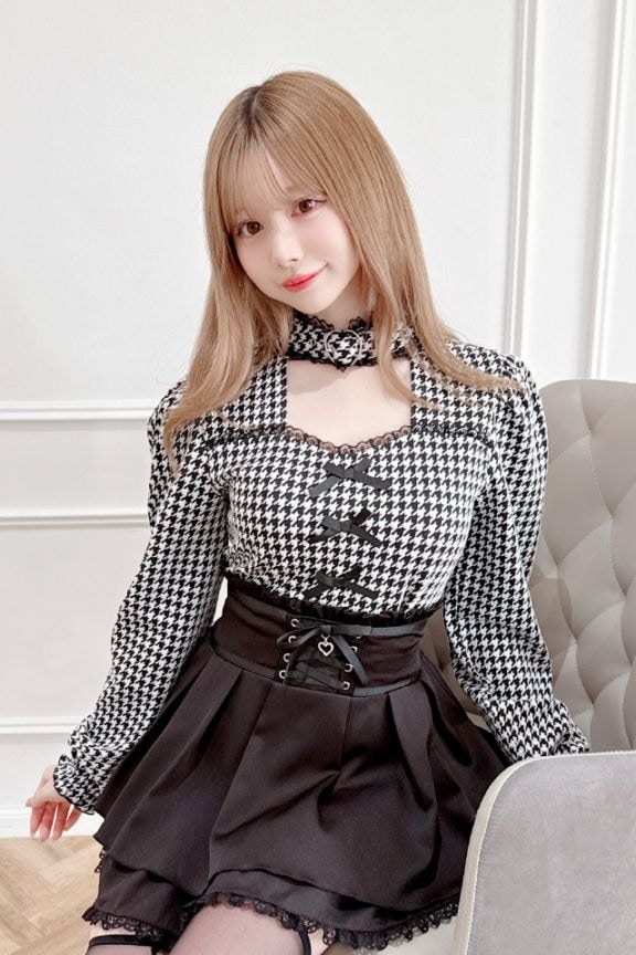 MA＊RS　コスメ柄　トップス　ホルターネック　マーズ　姫ギャルレア☆ マーズ CUT|地雷系・量産型のファッション通販サイトMARS（マーズ