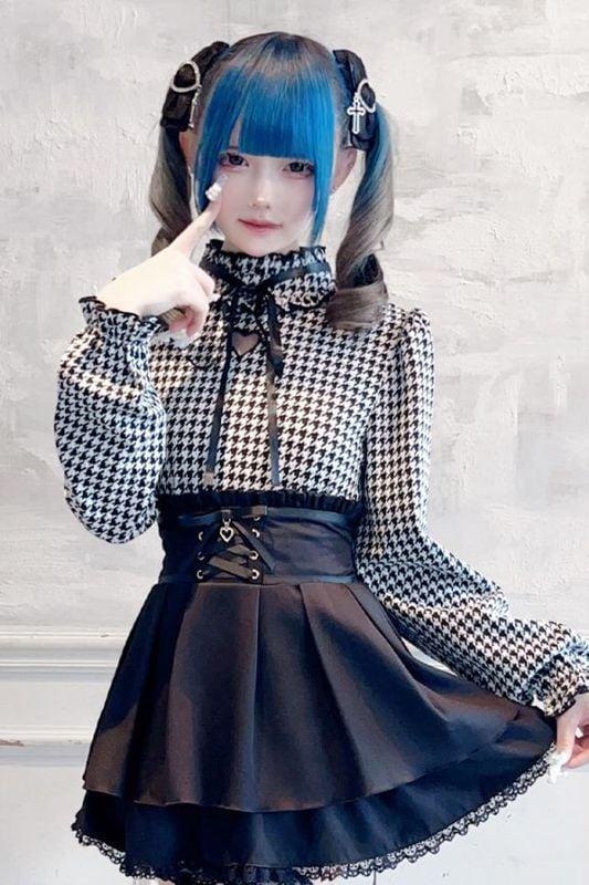 【MA*RS】ワントーンハートくり抜きテレコトップス - グレー size-F