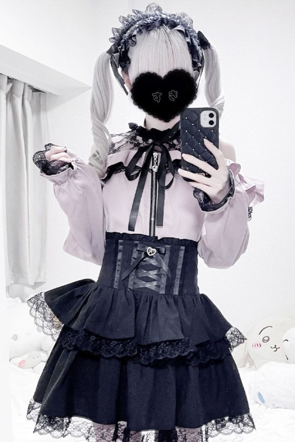 MA*RS】肩開きフリルスライダーブラウス - ピンク size-F | 地雷系