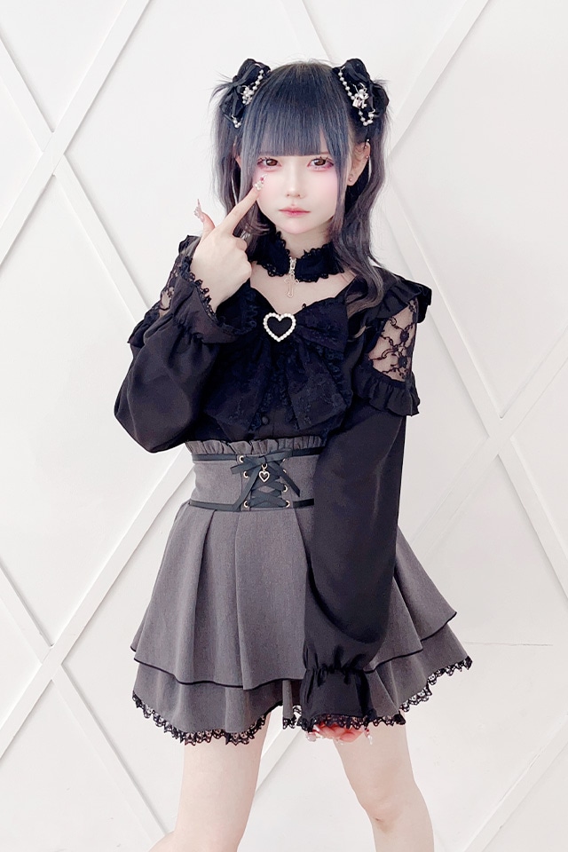 MA*RS】フロントスピンドルスカパン - チャコールグレー size-F | 地雷