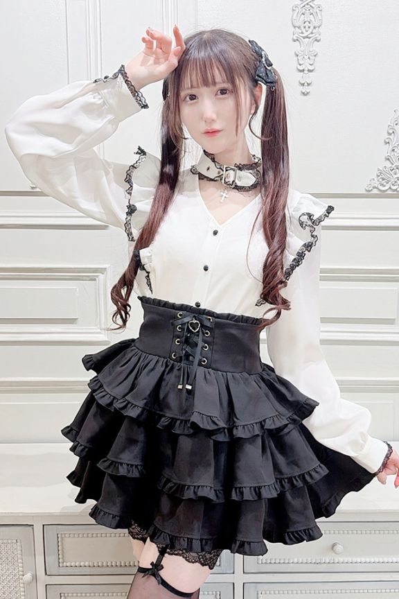 ma✽rs マーズ ブラック レースフレアスカート♡激レア♡美品♡ 地雷系・量産型のファッション通販サイトMARS（マーズ