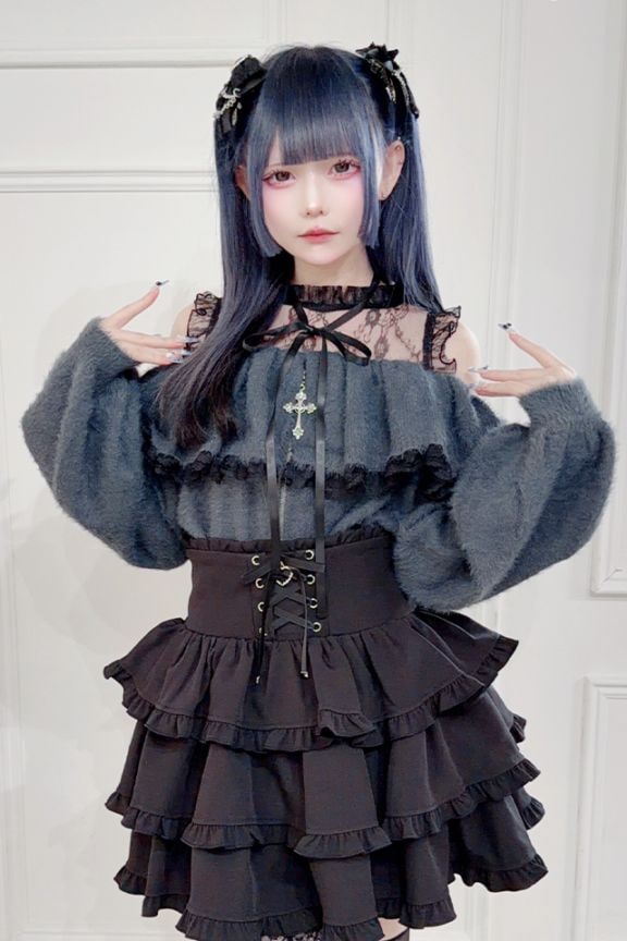 タグ付き MARS マーズ ファーおリボンワンピース ブラック ピンク シュシュ Princess Melody ALL ITEM|地雷系・量産型のファッション通販サイト