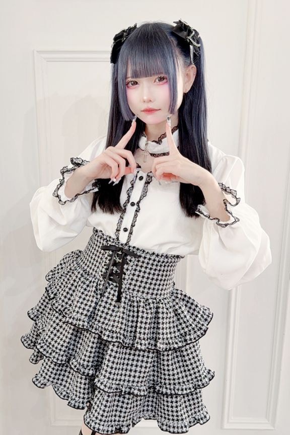 MA*RS】クロスチョーカー付きブラウス - ホワイト size-F | 地雷系