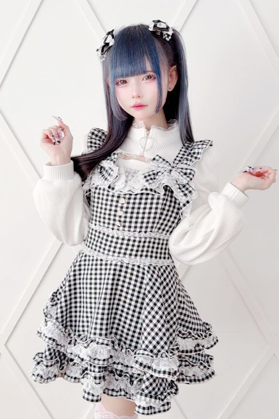【Princess Melody】ダブルりぼんギンガムキャミワンピース_MARS 000000006776_AgRG6rz.jpg