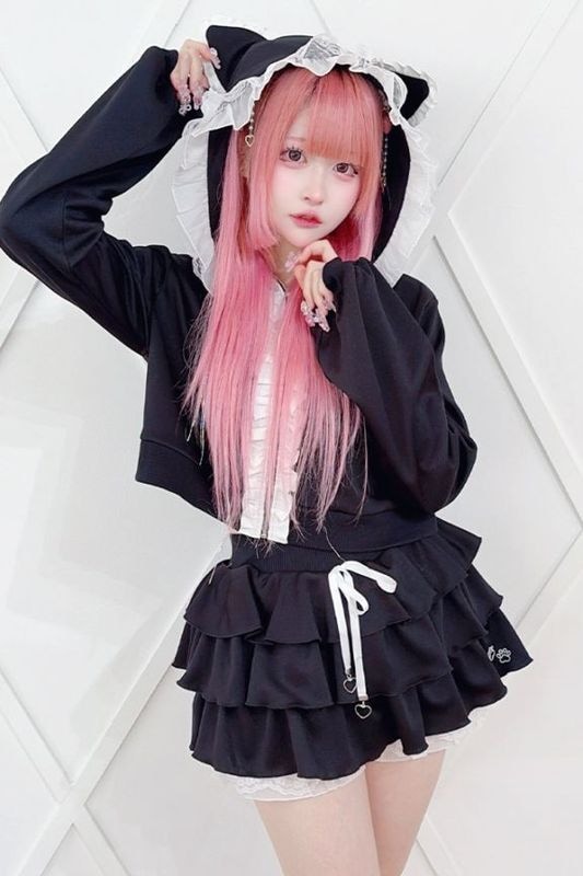 ��Princess Melody�ۤͤ��ߤߥѡ��������åȥ��å� - BLK/�ۥ磻�� size-F