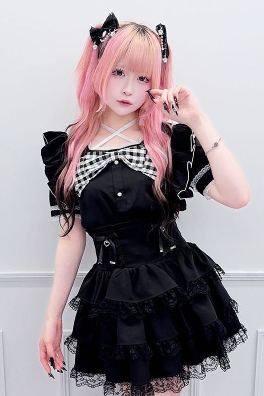 MARS♡大人気シリーズ♡グラデーションリボン♡ベビードール風♡トップス TOPS|地雷系・量産型のファッション通販サイトMARS（マーズ