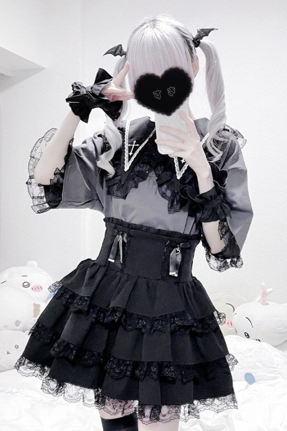 MA＊RS♡マーズ♡mars♡ma*rs♡パールリボン柄フリフリポロ♡トップス♡ MA*RS】フリルリボンテレコトップス - PNK/PNK size-F | 地雷系・量産