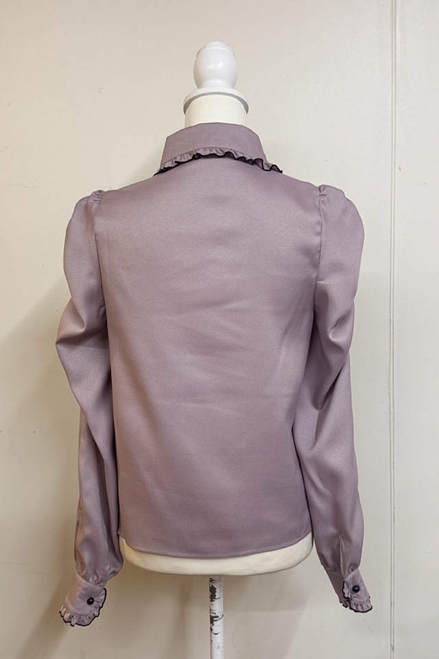 MA*RS】デコルテ開きメローフリル襟ブラウス - ピンク size-F