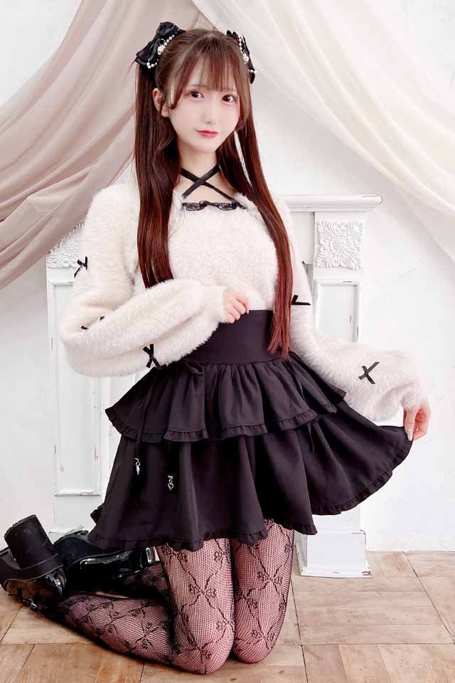 MA*RS】チビリボンケープ風ニット - ピンク size-F | 地雷系・量産型の