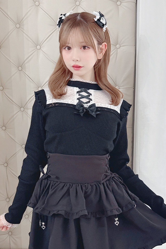 ��MA*RS�ۥϡ��ȥ졼���ߥ졼�����åץƥ쥳�ȥåץ� - BLK/�ۥ磻�� size-F