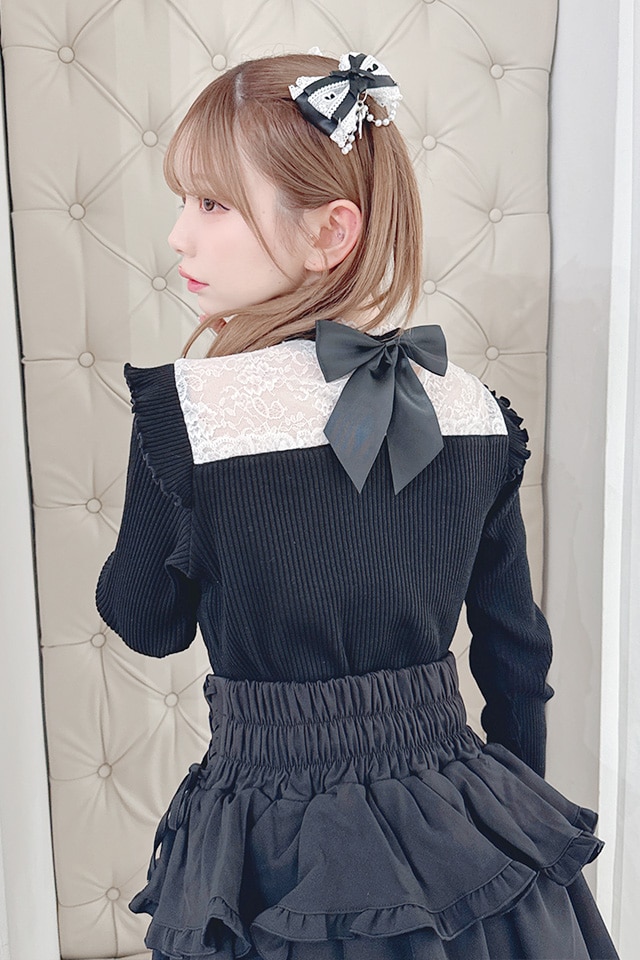 ��MA*RS�ۥϡ��ȥ졼���ߥ졼�����åץƥ쥳�ȥåץ� - BLK/�ۥ磻�� size-F