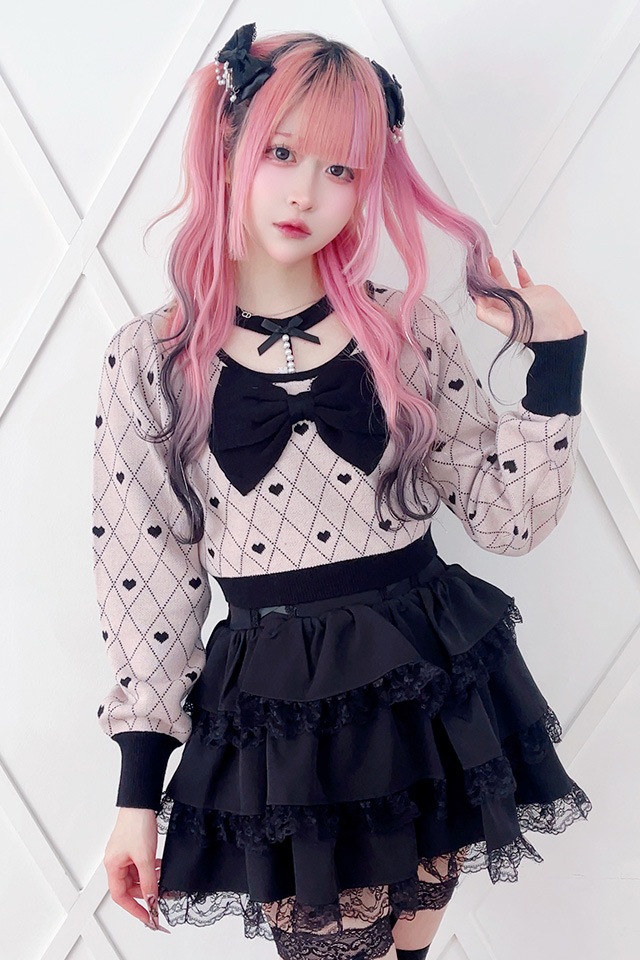 ��Princess Melody�ۥѡ�����硼�����ϡ������˥åȥȥåץ� - PNK/�֥�å� size-F