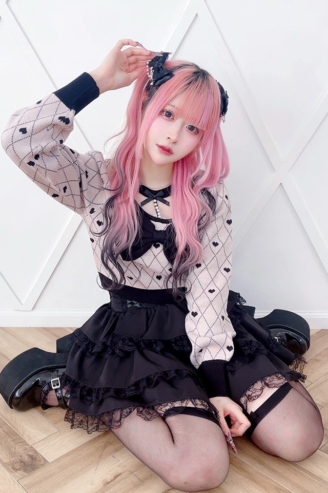 ��Princess Melody�ۥѡ�����硼�����ϡ������˥åȥȥåץ� - PNK/�֥�å� size-F