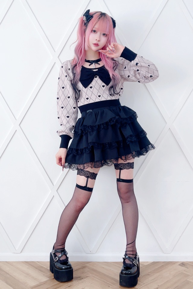 ��Princess Melody�ۥѡ�����硼�����ϡ������˥åȥȥåץ� - PNK/�֥�å� size-F